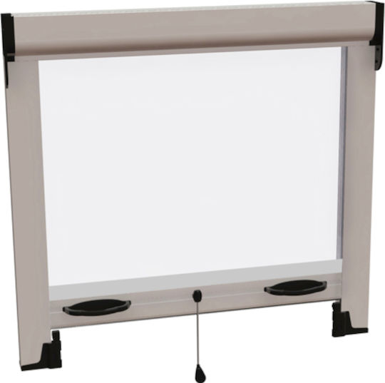 GS Kit 103 Moskitonetz Fenster Vertikale Bewegung aus Fiberglas Weiß mit Rahmen 160x100cm