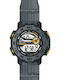 Jaga M1148 Grey / Yellow Digital Herrenuhr 44mm Batterie mit Gray Kautschukarmband