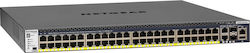 NetGear M4300-52G-PoE+ 1000W Managed L3 PoE+ Switch with 48 Gigabit (1Gbps) Ethernet Ports and 2 SFP Ports