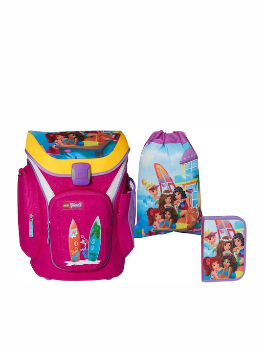 Lego Friends Beach House Explorer School Bag Backpack Elementary, Elementary Multicolored