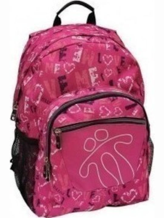 Totto Acuarela School Bag Backpack Junior High-High School in Pink color 25lt