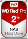 Western Digital Red Pro 2TB HDD Σκληρός Δίσκος 3.5" SATA III 7200rpm με 64MB Cache για NAS