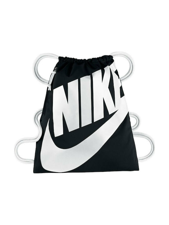 Nike Heritage Unisex Τσάντα Πλάτης Γυμναστηρίου Μαύρη