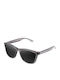 Hawkers Crystal Black Dark One Sunglasses with Gray Plastic Frame and Black Lens