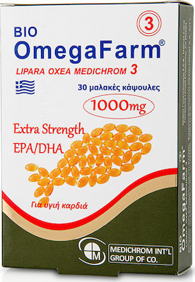 Medichrom Bio Omega Farm Extra Strength EPA/DHA Ιχθυέλαιο 1000mg 30 μαλακές κάψουλες