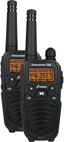 Stabo Freecomm 700 Set Walkie Talkie με Μονόχρωμη Οθόνη Σετ 2τμχ