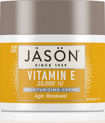 Jason Revitalizing Vitamin E Moisturizing 24h Day/Night Cream Suitable for All Skin Types with Aloe Vera / Vitamin C 120ml 07852204012