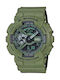 Casio G-Shock Ceas Cronograf Baterie cu Verde Brățară din cauciuc