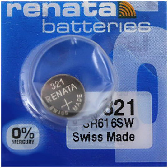 Renata 321/SR616SW Μπαταρία Silver Oxide Ρολογιών SR65 1.55V 1τμχ