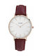 Cluse La Βoheme Watch with Red Leather Strap