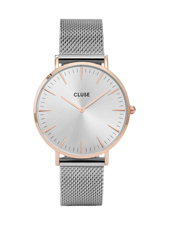 Cluse La Boheme Uhr mit Silber Metallarmband