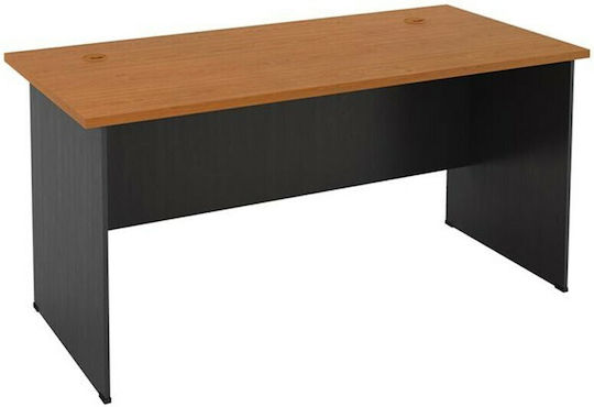 Professionelles Büro Holz Grey / Cherry 180x70x74cm