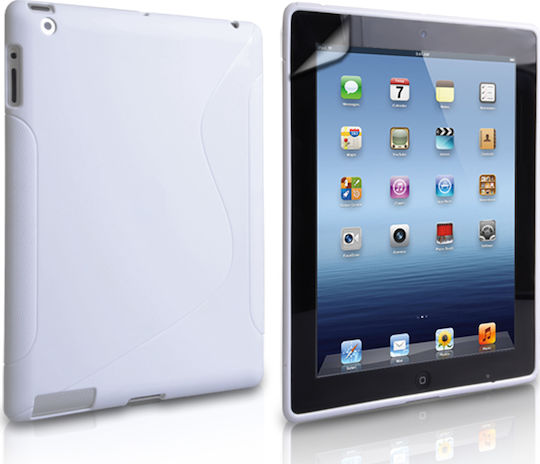YouSave Accessories Umschlag Rückseite Weiß für iPad mini 1,2,3