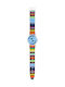 Swatch Pretty Ladder Watch with Rubber Strap