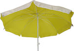 Summer Club Bali 240cm Κίτρινο Beach Umbrella Diameter 2.4m Yellow