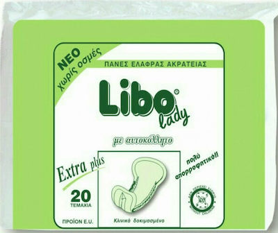 Libo Lady Extra Plus Γυναικείες Σερβιέτες Ακράτειας 20τμχ