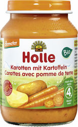 Holle Borcan pentru alimente pentru copii Carrots & Potatoes Fără gluten pentru 4m+ 190gr