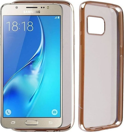 Volte-Tel С пълно покритие (360°) Силикон Златист (Galaxy J5 2016)