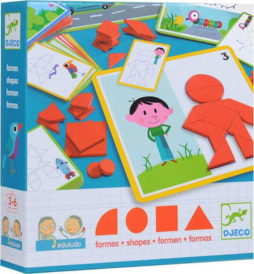 Kids Puzzle Eduludo Φιγούρες for 3++ Years 24pcs Djeco