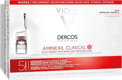 Vichy Dercos Technique Aminexil Clinical 5 Haar Ampullen gegen Haarausfall 21x6ml