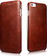 iCarer Vintage Curved Edge Book Δερμάτινο Καφέ ...