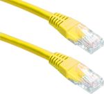 Powertech U/UTP Cat.5e Καλώδιο Δικτύου Ethernet 0.5m Κίτρινο