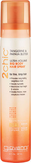 Giovanni 2Chic Tangerine & Papaya Butter Ultra Volumen Big B Lack für Leichtes Halten 147ml