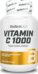 Biotech USA Vitamin C 1000 Bioflavonoids Vitamin für Energie & das Immunsystem 1000mg 30 Registerkarten