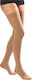 Anatomic Line Thigh High Sock Closed Toes Class I Socks Thigh High Graduated Compression with Silicone 17-22 mmHg Beige