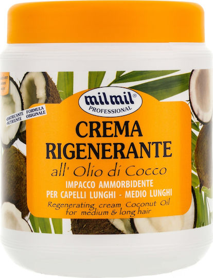 Milmil Professional Crema Rigenerante All'olio Di Cocco Μάσκα Μαλλιών για Επανόρθωση 1000ml