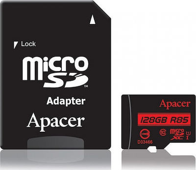 Apacer R85 microSDXC 128GB Clasa 10 U1 UHS-I cu adaptor