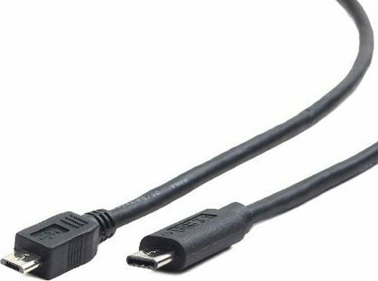 Cablexpert USB 2.0 Cable USB-C male - micro USB-B 36W Μαύρο 1.8m CCP-USB2-mBMCM-6