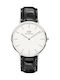 Daniel Wellington Classic Reading Men's Watch 40mm Battery with Black Leather Strap