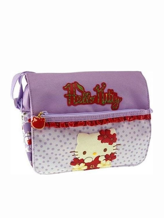 Graffiti Hello Kitty Cherryland School Bag Shoulder Elementary, Elementary in Lilac color