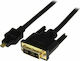 StarTech Cablu DVI-D - Micro HDMI de sex masculin 2m Negru (HDDDVIMM2M)