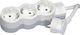 Legrand Steckdosenleiste 3 Positionen mit Kabel 3m Gray