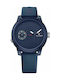 Tommy Hilfiger Denim Sport Watch Battery with Blue Rubber Strap