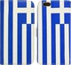 Ancus Ancus Greek Flag Book Synthetic Leather Multicolour Cover for iPhone 6/6s Plus