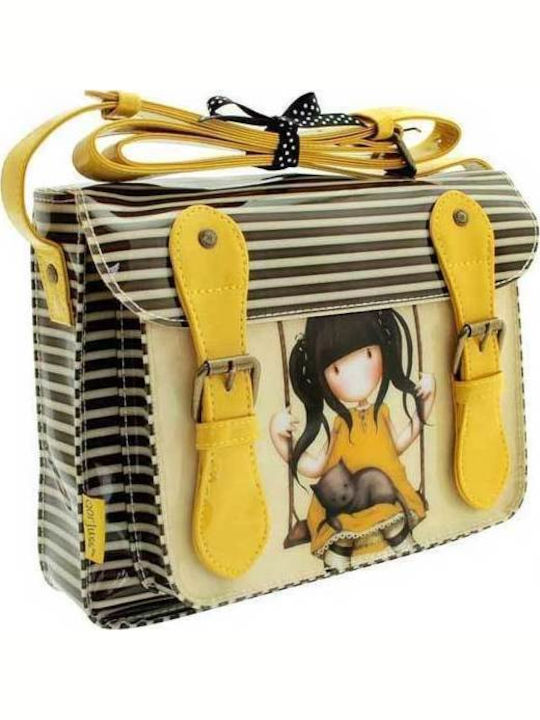 Santoro Gorjuss Ruby School Bag Shoulder Elementary, Elementary in Yellow color