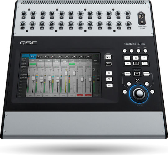 QSC TouchMix-30 Pro Цифрова конзола 32 канала с Фантомно захранване & 24 XLR входове