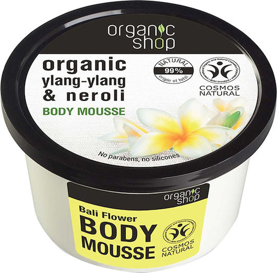 Organic Shop Ylang-Ylang & Neroli Moisturizing Mousse Body with Aroma Vanilla 250ml