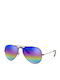 Ray Ban Aviator Unisex Sunglasses with Black Metallic Frame and Blue Gradient Lenses RB3025 9019 C2