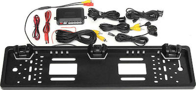 Car License Plate Frame Parking System with Camera / Buzzer and 2 Sensors in Black Colour PS2459