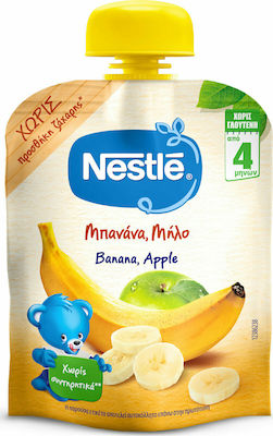 Nestle Fruchtcreme NaturΝes Banana & Apple für 6m+ 90gr