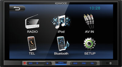 Kenwood Ηχοσύστημα Αυτοκινήτου Universal 2DIN (Bluetooth/USB) με Οθόνη Αφής 6.8"