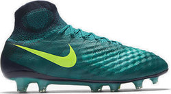 Nike Magista Obra II High Football Shoes FG with Cleats Green