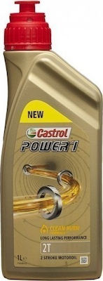 Castrol Power 1 Clean Burn Formula 2T Λάδι Μοτοσυκλέτας για Δίχρονους Κινητήρες 1lt