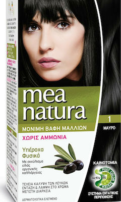 Farcom Mea Natura Set Hair Dye no Ammonia 1 Black 60ml