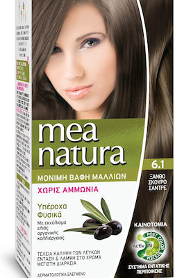 Farcom Mea Natura Set Vopsea de Păr fără amoniac 6.1 Blond Dark Sandre 60ml