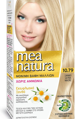 Farcom Mea Natura Set Vopsea de Păr fără amoniac 10.79 Blonde Ultra Nacre 60ml